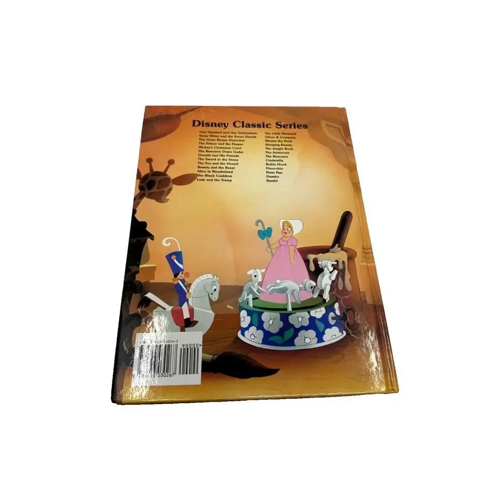 Disney Pinocchio Hardcover Book Kids OS Brown Good Vintage Classic Series